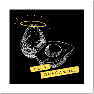 Holy Guacamole Fun Graphic Avocado Lover Gift Posters and Art